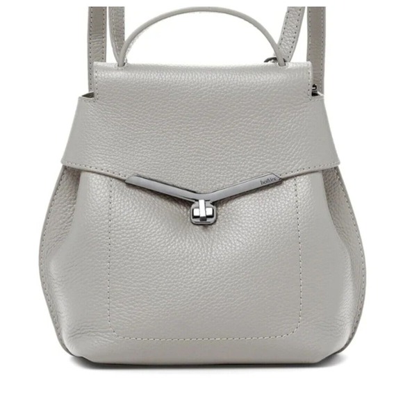 Botkier Handbags - Botkier New York Valentina Grey Pebbled Leather Convertible Backpack Bag